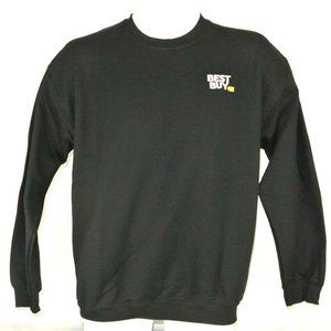 BEST BUY Electronics Store Employee Uniform Black Sweatshirt NEW Size XL